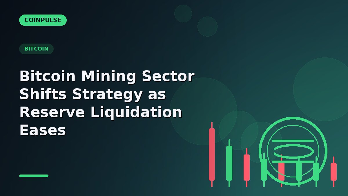 Bitcoin Mining Sector Shifts Strategy as Reserve Liquidation Eases